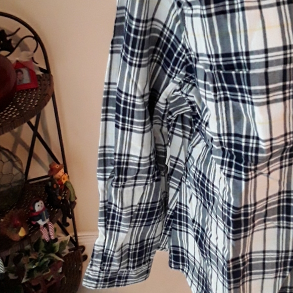 Allison Daley black and white checked blouse - Picture 3 of 9